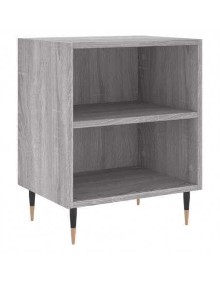 Comodini Grigio Sonoma 2 pz 40x30x50 cm in Legno Multistrato