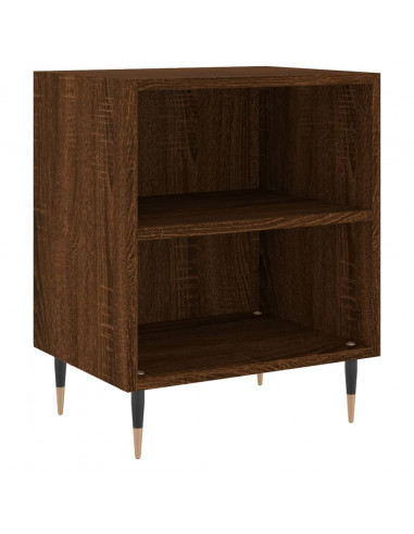 Comodini Rovere Marrone 2 pz 40x30x50 cm in Legno Multistrato
