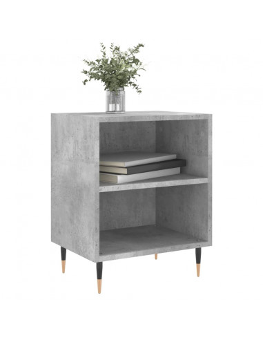 Comodini 2 pz Grigio Cemento 40x30x50 cm in Legno Multistrato