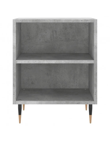 Comodini 2 pz Grigio Cemento 40x30x50 cm in Legno Multistrato
