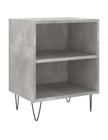 Comodini 2 pz Grigio Cemento 40x30x50 cm in Legno Multistrato