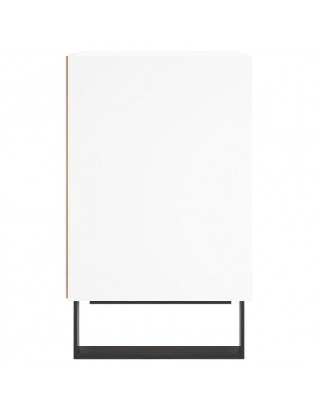 Comodino Bianco 40x30x50 cm in Legno Multistrato