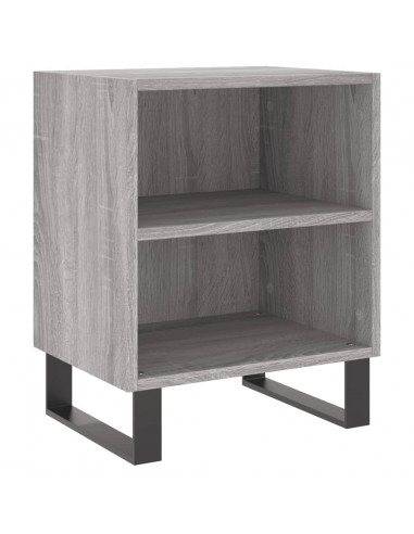 Comodini Grigio Sonoma 2 pz 40x30x50 cm in Legno Multistrato
