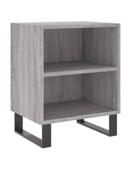 Comodini Grigio Sonoma 2 pz 40x30x50 cm in Legno Multistrato