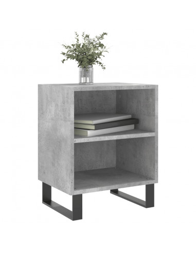 Comodini 2 pz Grigio Cemento 40x30x50 cm in Legno Multistrato