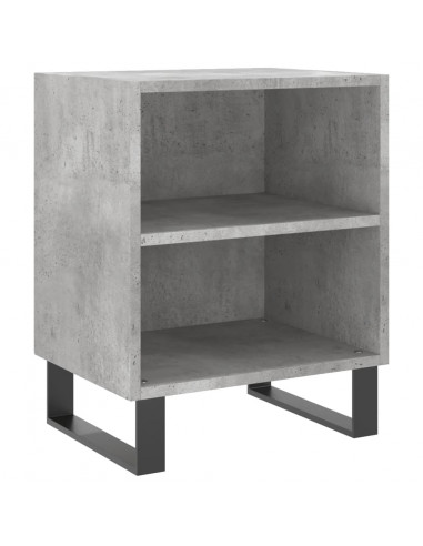 Comodini 2 pz Grigio Cemento 40x30x50 cm in Legno Multistrato