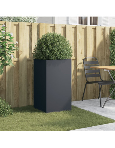 Fioriera Antracite 42x38x75 cm in Acciaio Laminato a Freddo