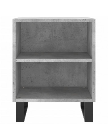 Comodini 2 pz Grigio Cemento 40x30x50 cm in Legno Multistrato