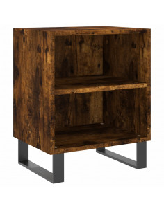 Comodino Rovere Fumo 40x30x50 cm in Legno Multistrato 2