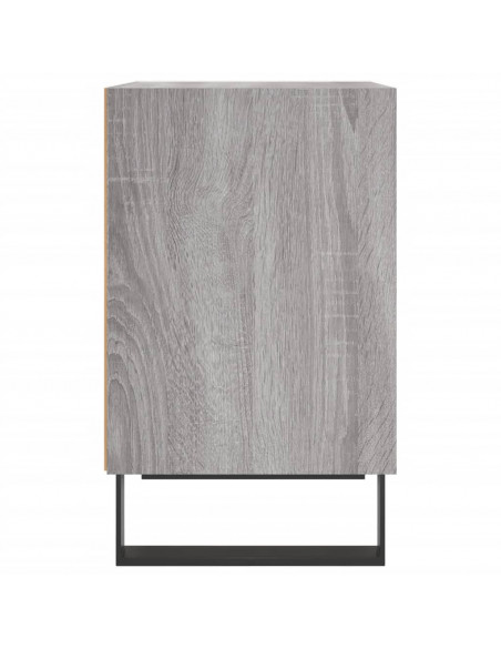 Comodino Grigio Sonoma 40x30x50 cm in Legno Multistrato