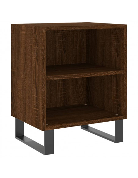 Comodino Rovere Marrone 40x30x50 cm in Legno Multistrato