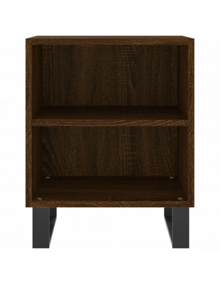 Comodino Rovere Marrone 40x30x50 cm in Legno Multistrato