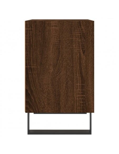Comodino Rovere Marrone 40x30x50 cm in Legno Multistrato