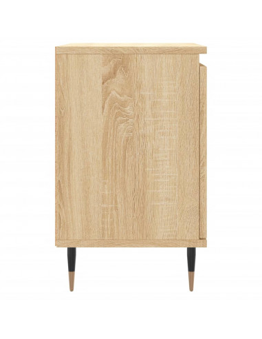 Comodini 2 pz Rovere Sonoma 40x30x50 cm in Legno Multistrato