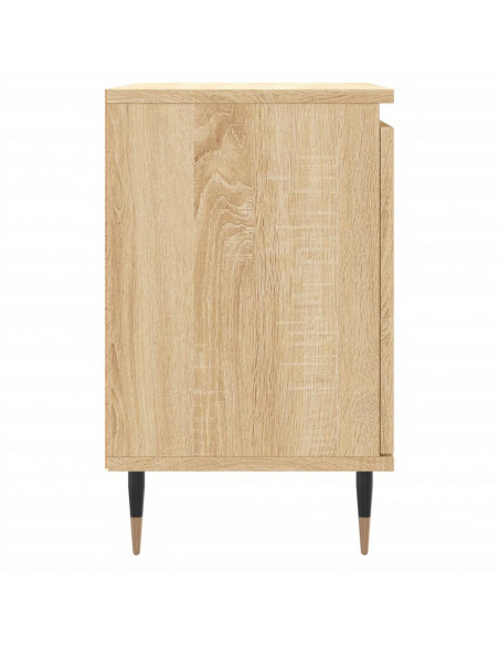 Comodini 2 pz Rovere Sonoma 40x30x50 cm in Legno Multistrato