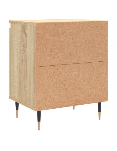 Comodini 2 pz Rovere Sonoma 40x30x50 cm in Legno Multistrato