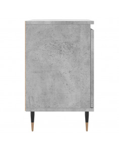 Comodini 2 pz Grigio Cemento 40x30x50 cm in Legno Multistrato 2