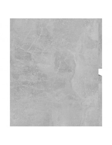 Mobile con Lavabo Integrato Grigio Cemento in Legno Multistrato