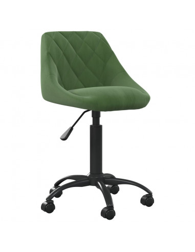 Sedia da Ufficio Verde Scuro in Velluto