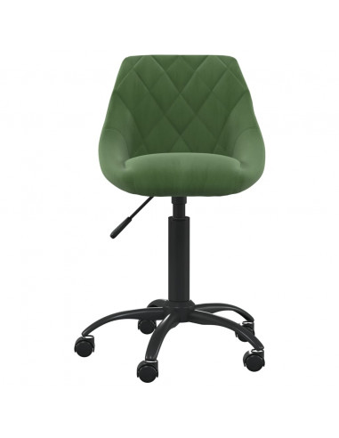 Sedia da Ufficio Verde Scuro in Velluto