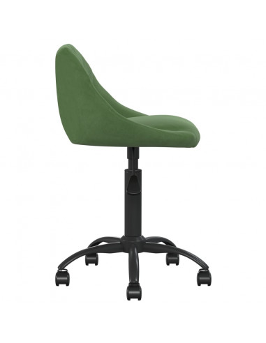 Sedia da Ufficio Verde Scuro in Velluto