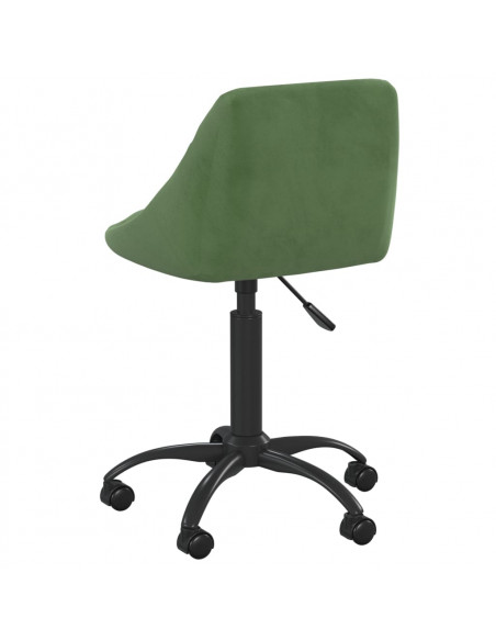 Sedia da Ufficio Verde Scuro in Velluto