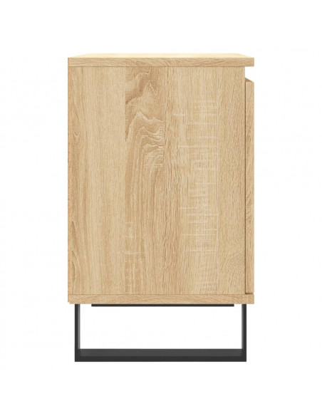 Comodini 2 pz Rovere Sonoma 40x30x50 cm in Legno Multistrato