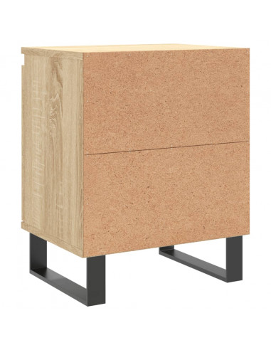 Comodini 2 pz Rovere Sonoma 40x30x50 cm in Legno Multistrato
