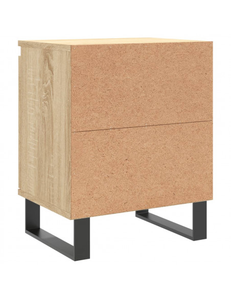 Comodini 2 pz Rovere Sonoma 40x30x50 cm in Legno Multistrato