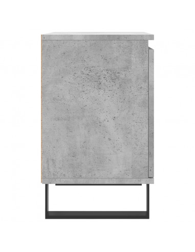Comodini 2 pz Grigio Cemento 40x30x50 cm in Legno Multistrato