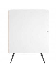 Comodini 2 pz Bianchi 40x35x47,5 cm in Legno Multistrato 2