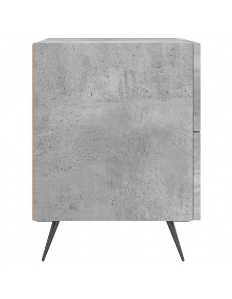 Comodini 2 pz Grigio Cemento 40x35x47,5 cm in Legno Multistrato