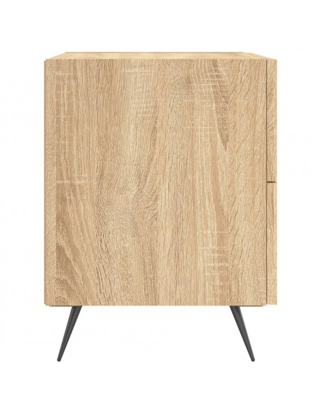 Comodini 2 pz Rovere Sonoma 40x35x47,5 cm in Legno Multistrato