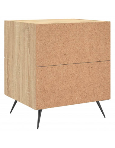 Comodini 2 pz Rovere Sonoma 40x35x47,5 cm in Legno Multistrato