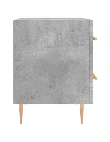 Comodini 2 pz Grigio Cemento 40x35x47,5 cm in Legno Multistrato