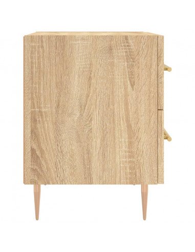 Comodini 2 pz Rovere Sonoma 40x35x47,5 cm in Legno Multistrato