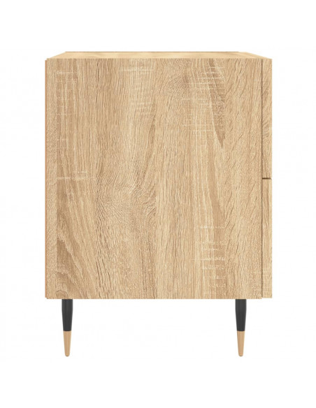 Comodini 2 pz Rovere Sonoma 40x35x47,5 cm in Legno Multistrato