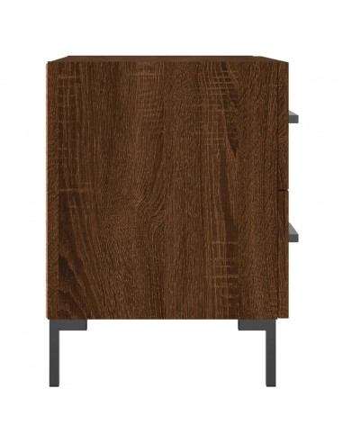 Comodini 2 pz Rovere Marrone 40x35x47,5 cm in Legno Multistrato