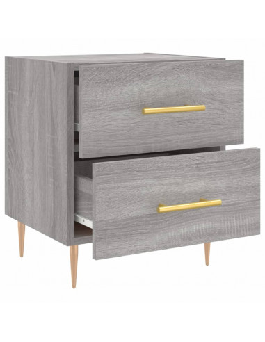 Comodini 2 pz Grigio Sonoma 40x35x47,5 cm in Legno Multistrato