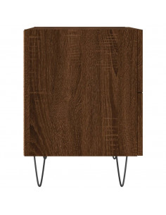 Comodino Rovere Marrone 40x35x47,5 cm in Legno Multistrato 2