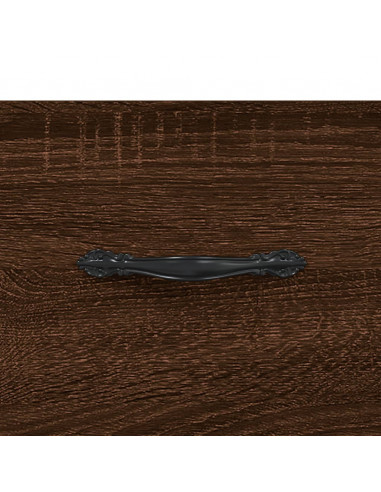 Comodino Rovere Marrone 40x35x47,5 cm in Legno Multistrato