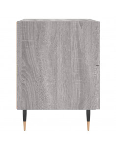 Comodino Grigio Sonoma 40x35x47,5 cm in Legno Multistrato 2