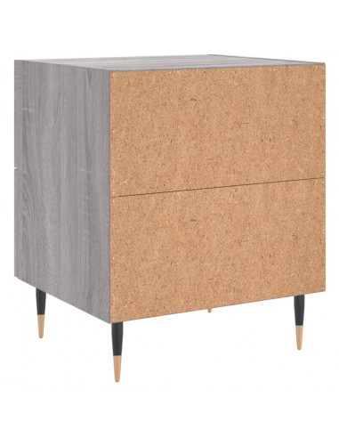 Comodino Grigio Sonoma 40x35x47,5 cm in Legno Multistrato