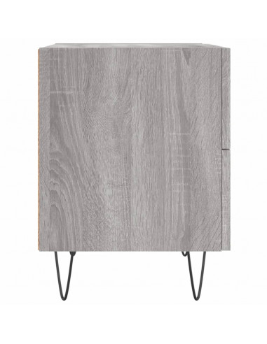 Comodini 2 pz Grigio Sonoma 40x35x47,5 cm in Legno Multistrato