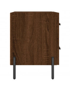 Comodini 2 pz Rovere Marrone 40x35x47,5 cm in Legno Multistrato 2