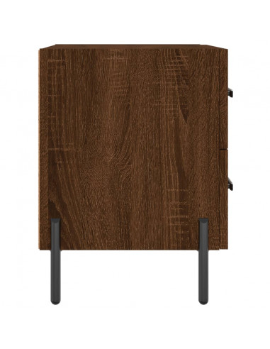Comodini 2 pz Rovere Marrone 40x35x47,5 cm in Legno Multistrato