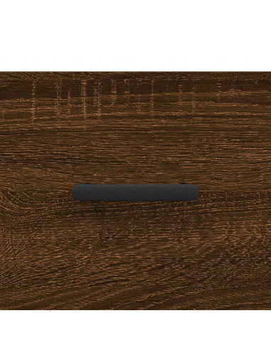 Comodini 2 pz Rovere Marrone 40x35x47,5 cm in Legno Multistrato