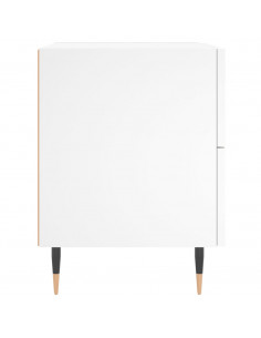 Comodino Bianco 40x35x47,5 cm in Legno Multistrato 2