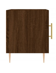 Comodino Rovere Marrone 40x40x50 cm in Legno Multistrato 2