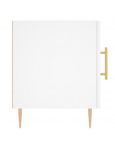 Comodino Bianco 40x40x50 cm in Legno Multistrato 2